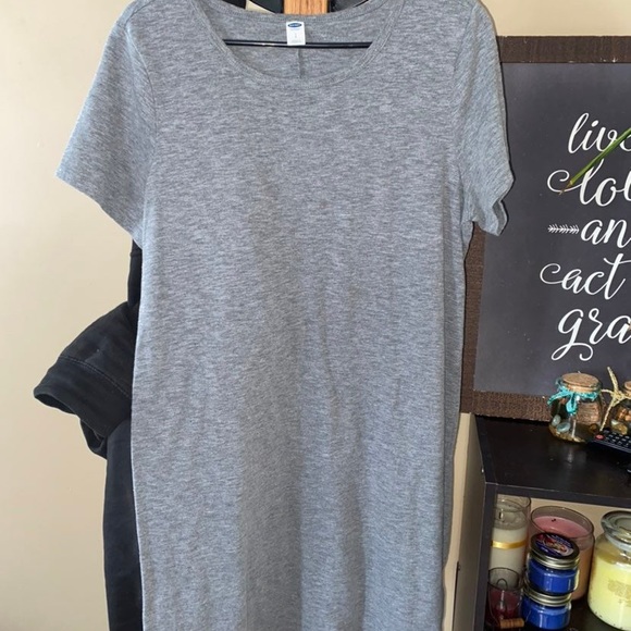 NWT Old Navy, Grey T-Shirt Dress, Size Medium - Picture 6 of 15